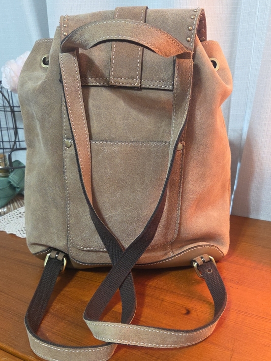 Patrica Nash Suede Studded Wekend Backpack - Taupe main image 13